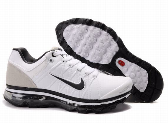 Nike Air Max 2009 Leather With White Black Grey